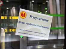 Metro zostało zamknięte. Fot. Warszawska Grupa Luka&Maro