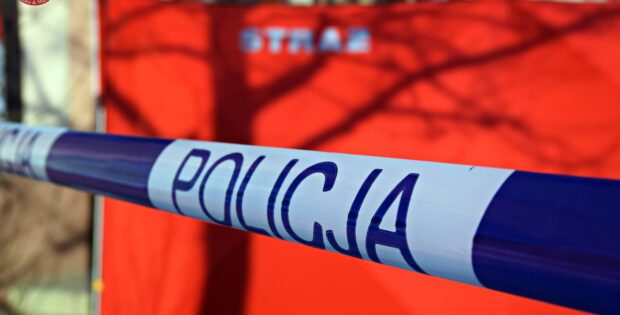 Miejsce zdarzenia zostało zabezpieczone przez policję i straż pożarną. Fot. Warszawska Grupa Luka&Maro.