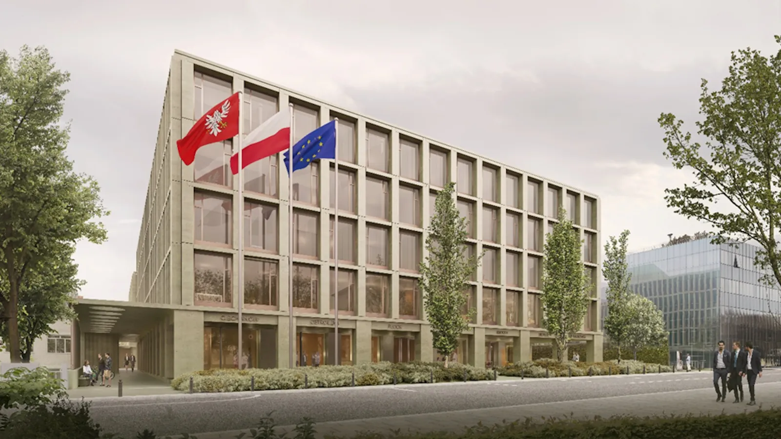 Nowa siedziba Sejmiku Województwa Mazowieckiego coraz bliżej. Mazowsze pokazało projekt. Dokumentację projektową przygotowało biuro architektoniczne Projekt Praga Sp. z o.o. Generalnym wykonawcą inwestycji jest firma Balzola Polska. Fot. Materiały prasowe.