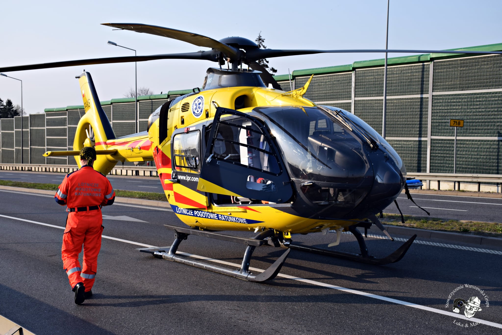 Śmigłowiec LPR nad Warszawą. Dramat na skrzyżowaniu pod stolicą