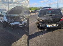 Wypadek dwóch samochodów osobowych Fot. Komenda Miejska Policji w Płocku