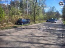 Miejsce wypadku Łukasza Litewki Fot. Policja Śląska