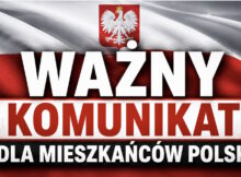 Plansza Informacyjna Ważny Komunikat dla mieszkańców Polski Fot. Warszawa w Pigułce