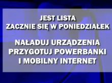 Komunikat o wyłączeniach prądu w Warszawie. | Fot. Warszawa w Pigułce.