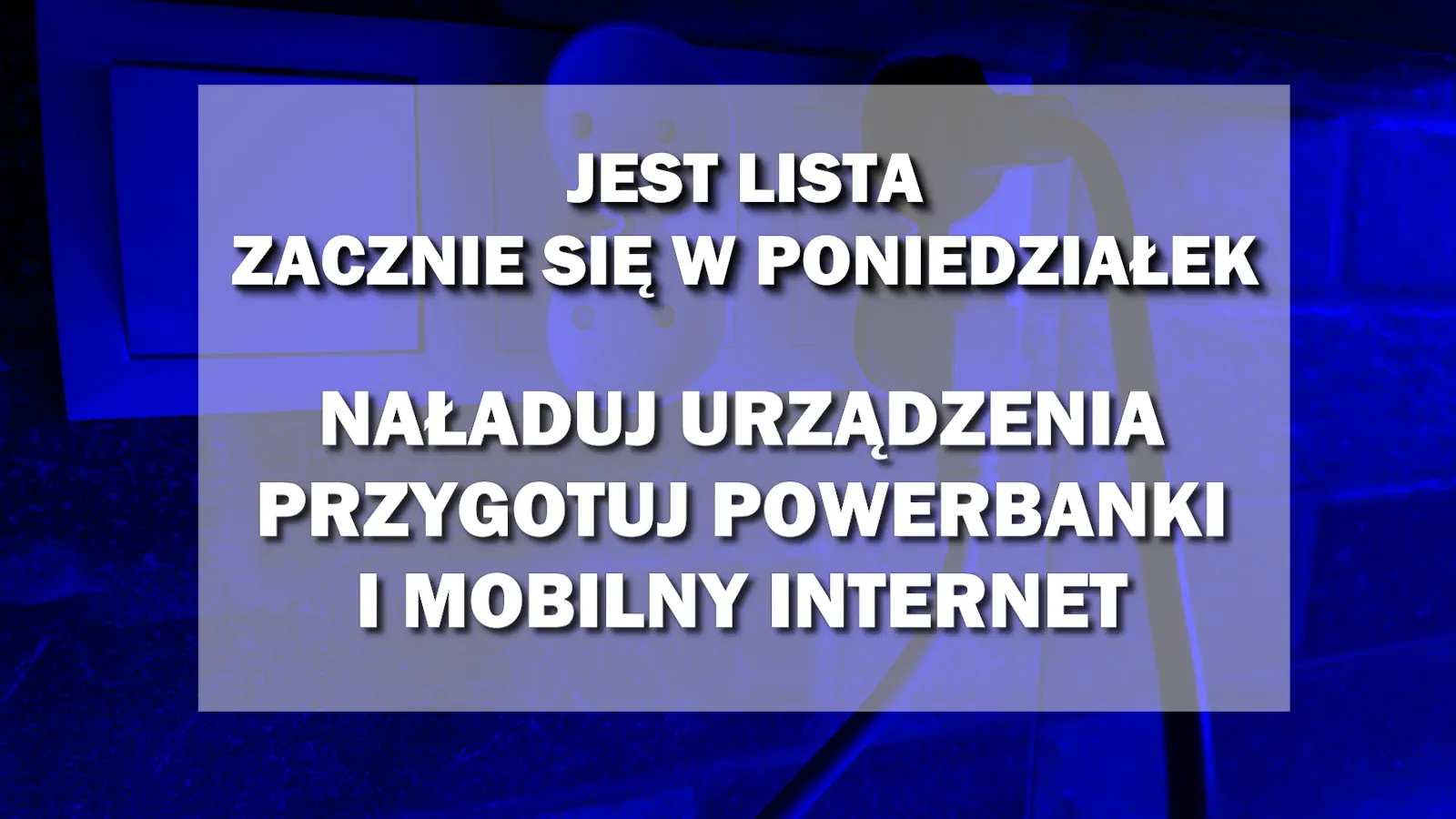 Komunikat o wyłączeniach prądu w Warszawie. | Fot. Warszawa w Pigułce.