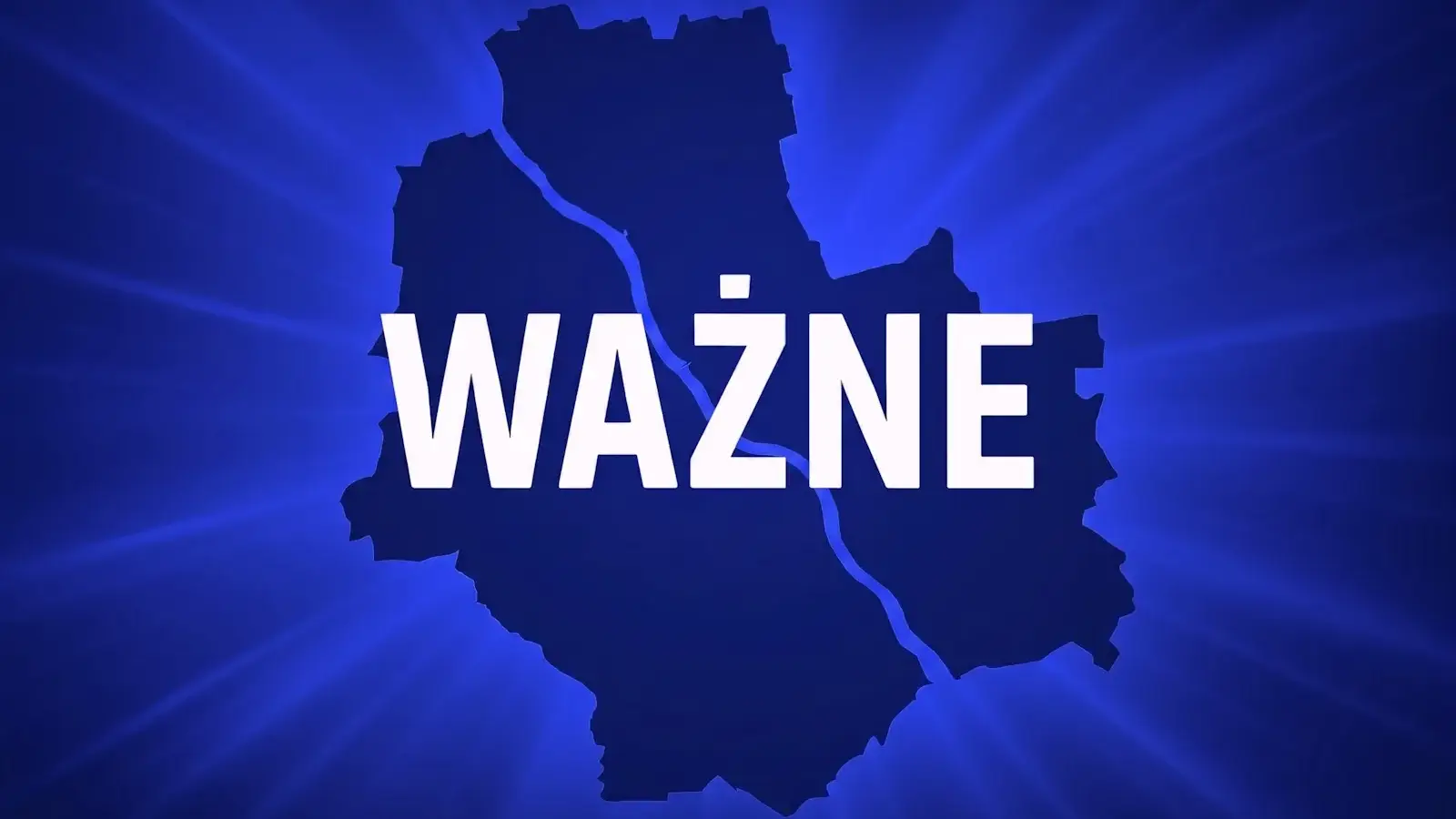 Ważna wiadomość dla wszystkich Czytelników mieszkających w Warszawie. Mapa Warszawy z napisem "WAŻNE".