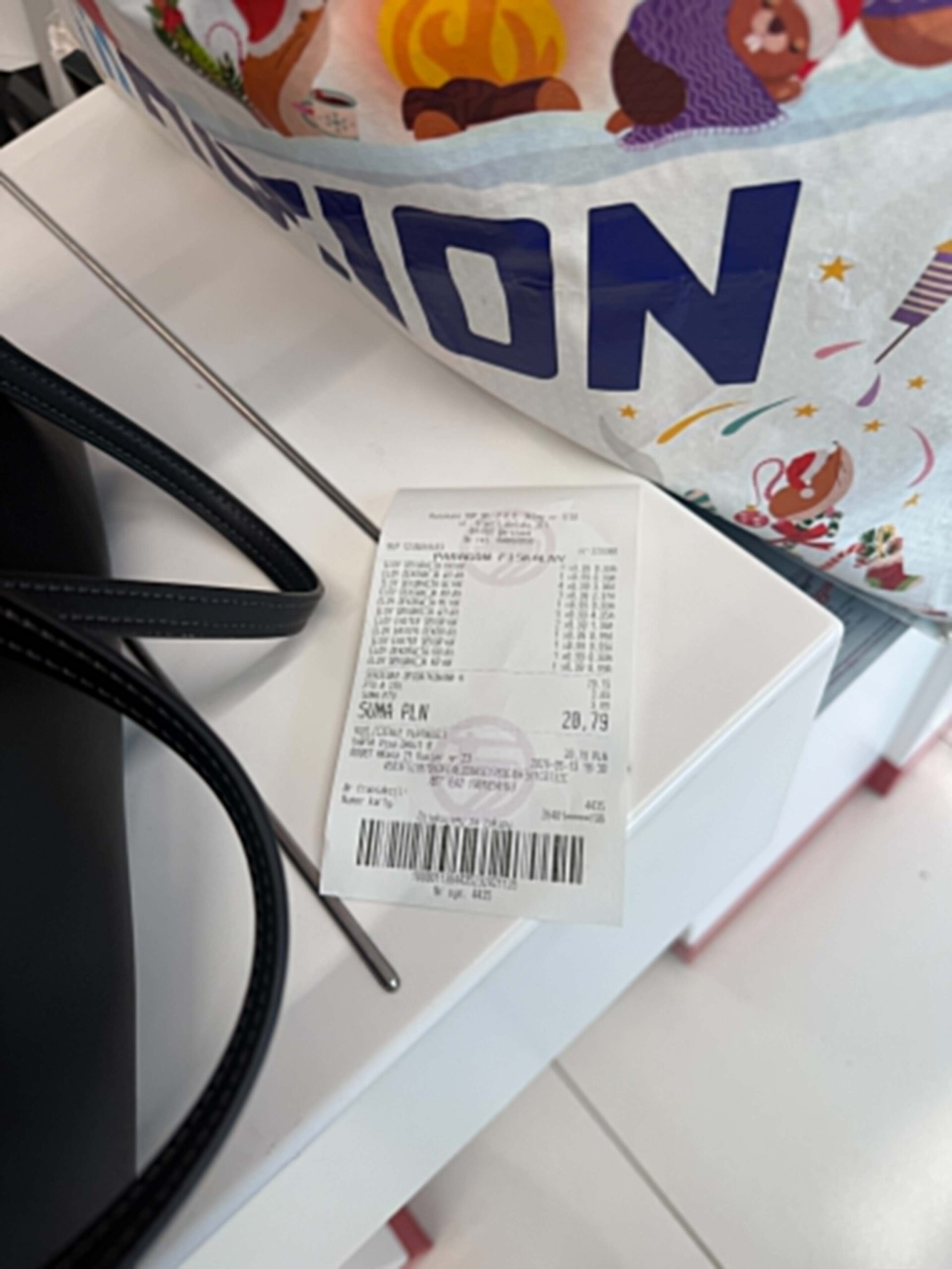 Paragon za dekoracje kupione na wyprzedaży w Rossmann Fot. Warszawa w Pigułce