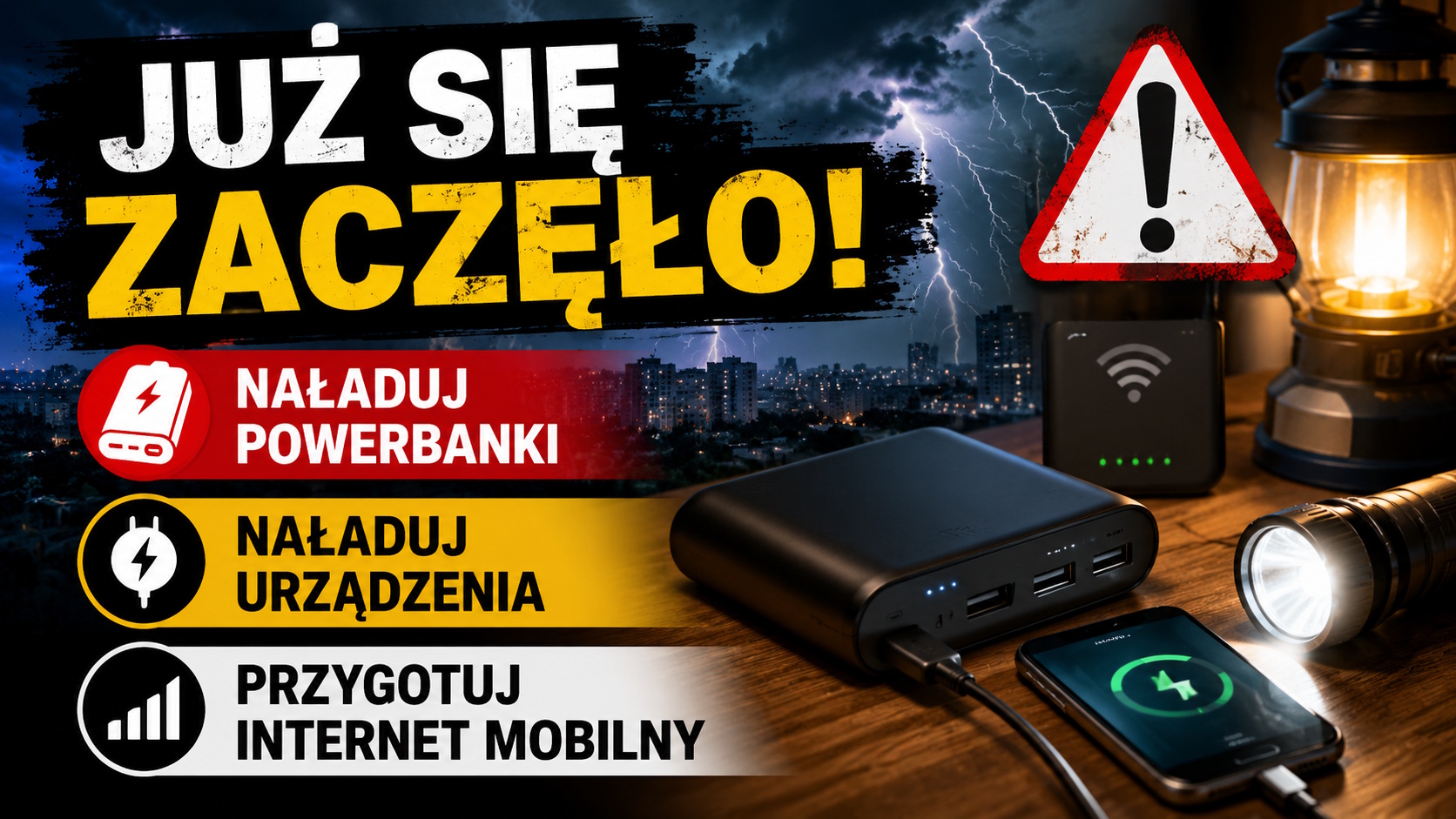 Już się zaczęło. Naładuj powerbanki, urządzenia, przygotuj Internet mobilny