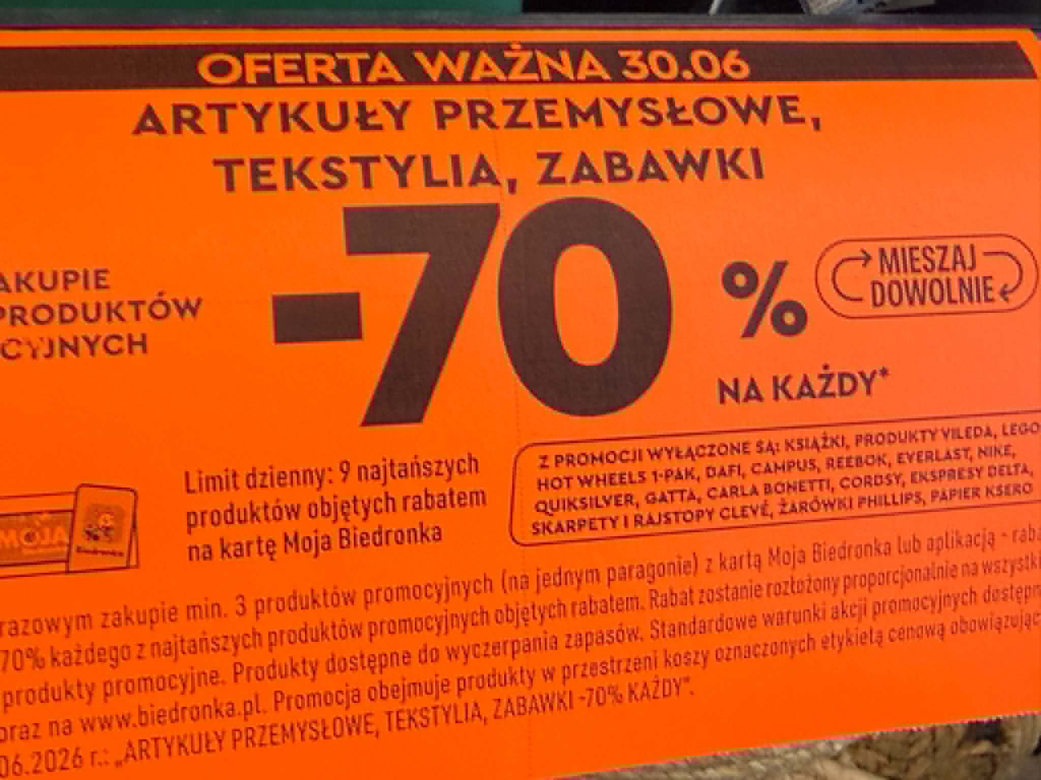 Ogromna promocja w Biedronce. | Fot. Warszawa w Pigułce.