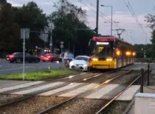 Zderzenie w Al. Niepodległości.