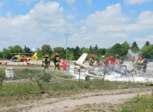 Katastrofa samolotu na Bemowie. | Fot. Warszawa w Pigułce.