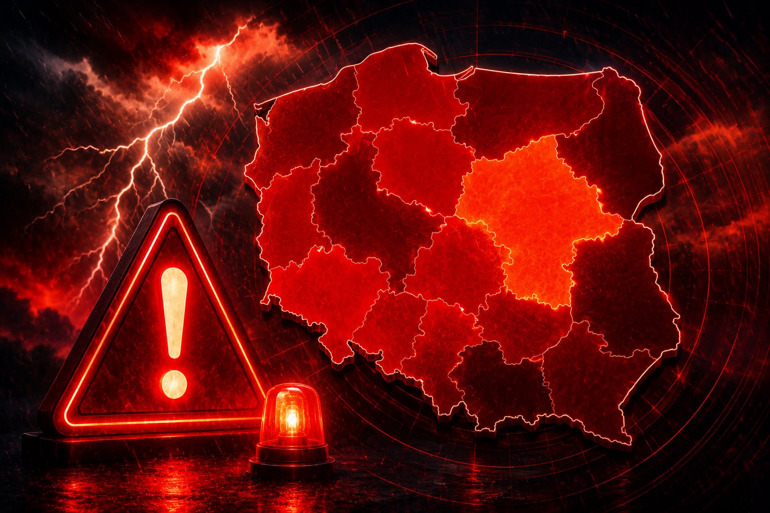 Pilny komunikat. Alert RCB obejmuje już 12 województw w tym Mazowsze. Nadchodzi niebezpieczeństwo