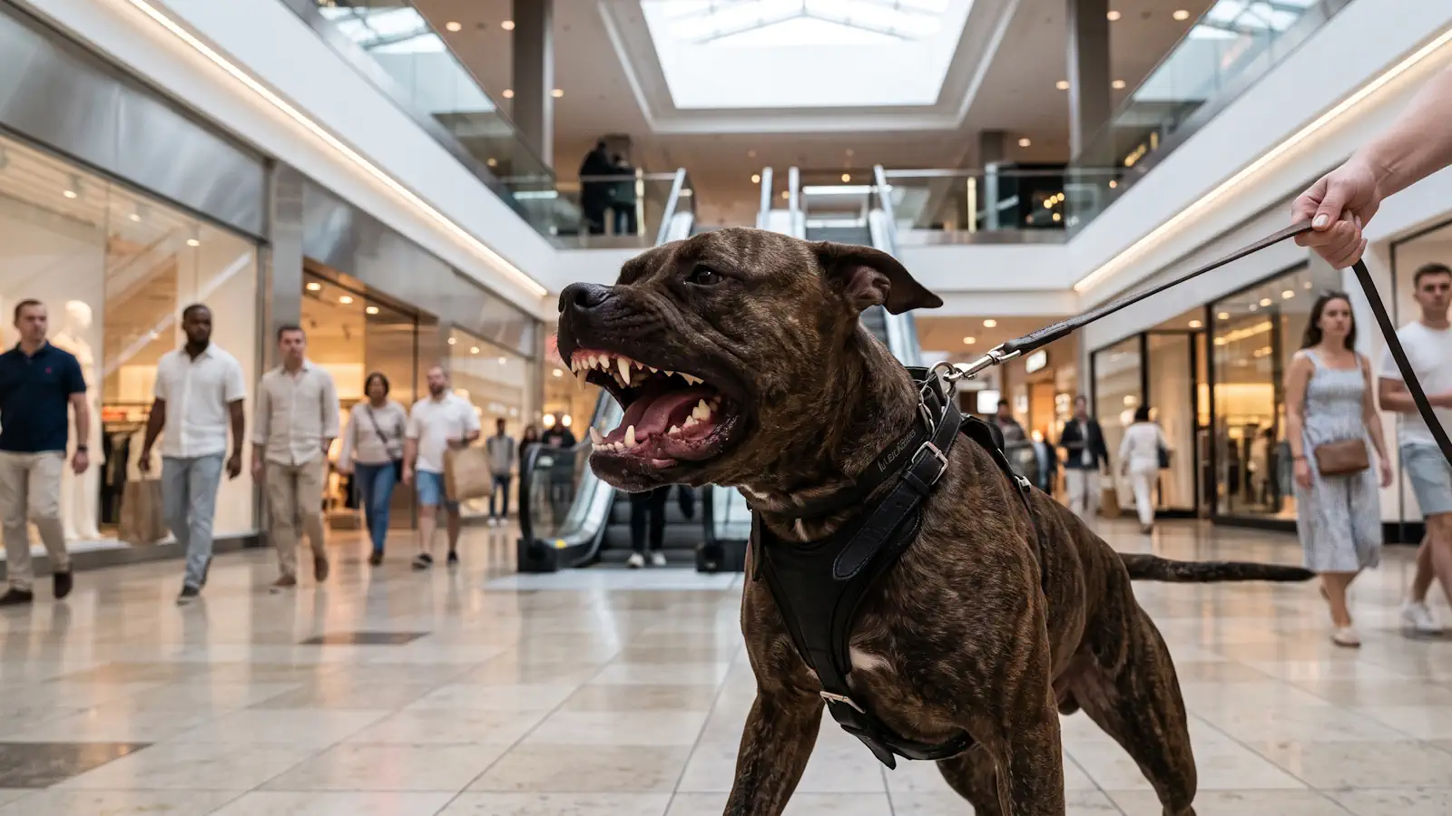Mrożący krew w żyłach incydent. „Bierz go” – krzyczała, szczując psem ochroniarza w warszawskiej galerii
