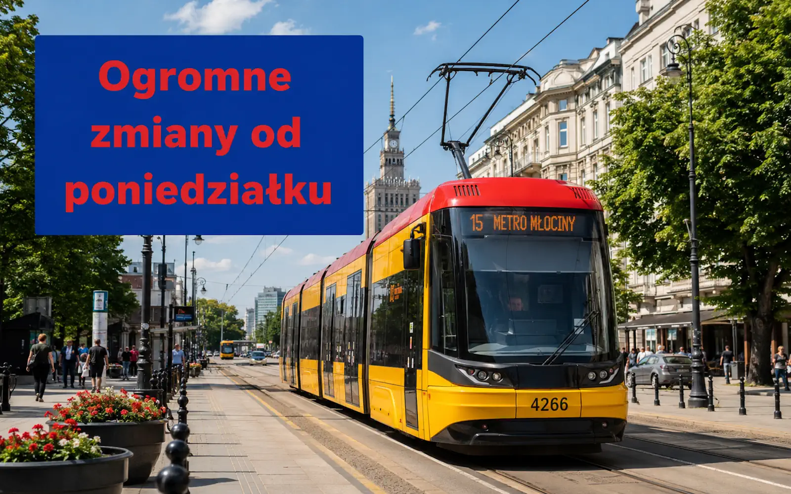 Od poniedziałku zmienia się pół tramwajowej Warszawy. Objazdy, zmiany, utrudnienia dla kierowców