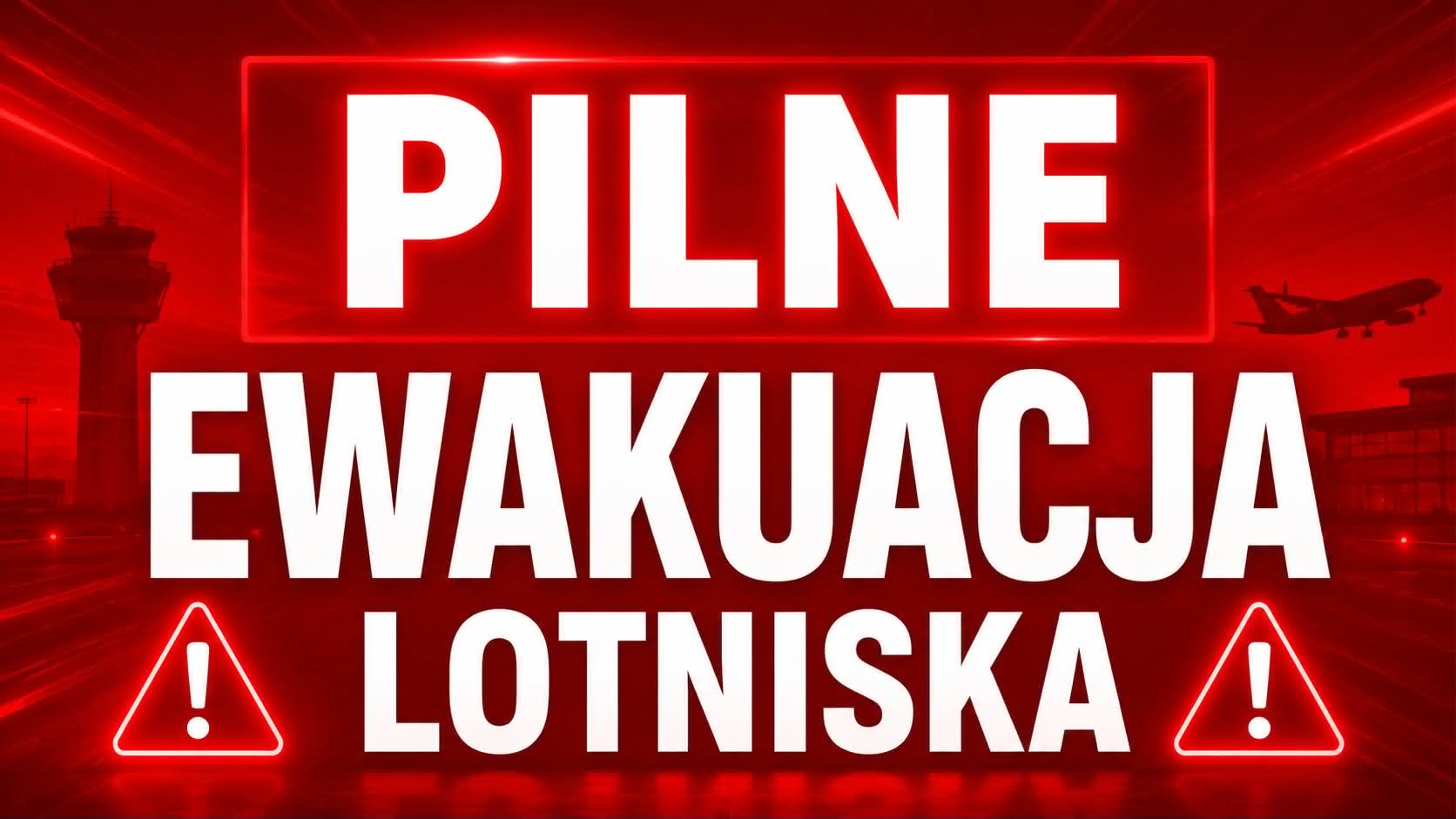 Pilne ewakuacja lotniska Warszawa-Modlin. Na miejscu pirotechnicy