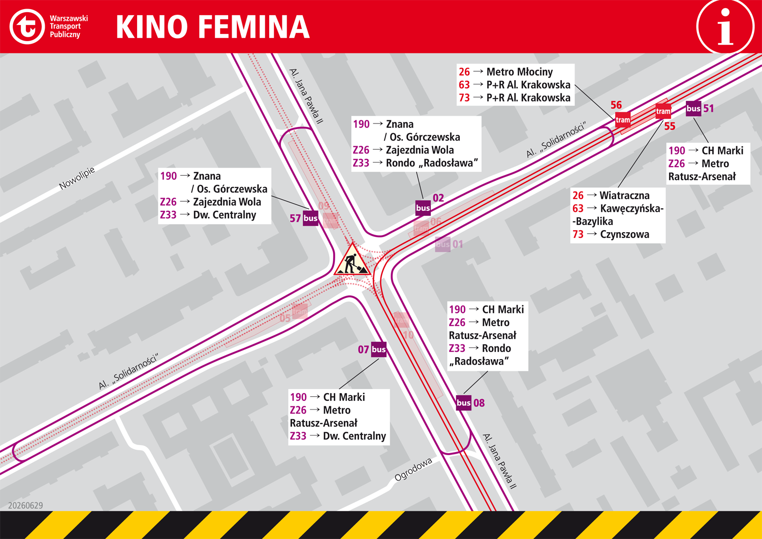 Zmiany w pobliżu Kina Femina. Fot. WTP.
