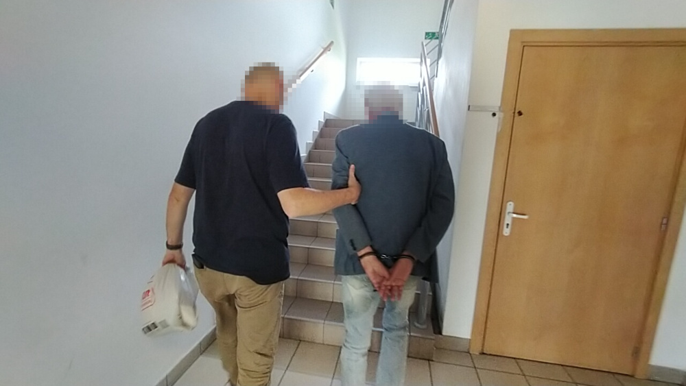 Mężczyzna podejrzewany o grożenie Prezydentowi RP. | Fot. Komenda Stołeczna Policji.