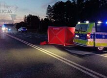 Tragiczny wypadek na DK63 w Mościbrodach. | Fot. KPP w Siedlcach.