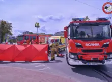 Wypadek w Pruszkowie. Motocyklista trafił do szpitala. | Fot. Warszawska Grupa Luka&Maro.