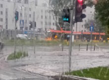 Ulewa na Młocinach Fot. Czytelniczka