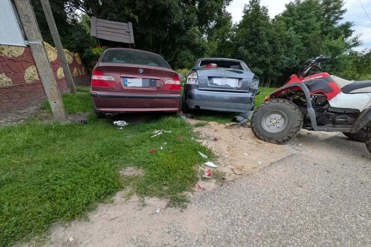 Wypadek z udziałem nastolatka, który kierował quadem. Na zdjęciu akcja służb.