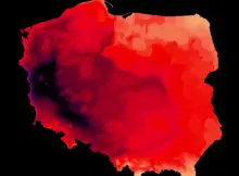 Mapa upałów 3-4 sierpnia 2026.