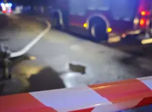 Akcja straży pożarnej.