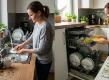 Co jest tańsze - mycie ręczne w zlewie czy użycie zmywarki? Policzyliśmy wszystkie koszty. Oto wyniki. | Fot. Grafika wygenerowana przy pomocy AI.