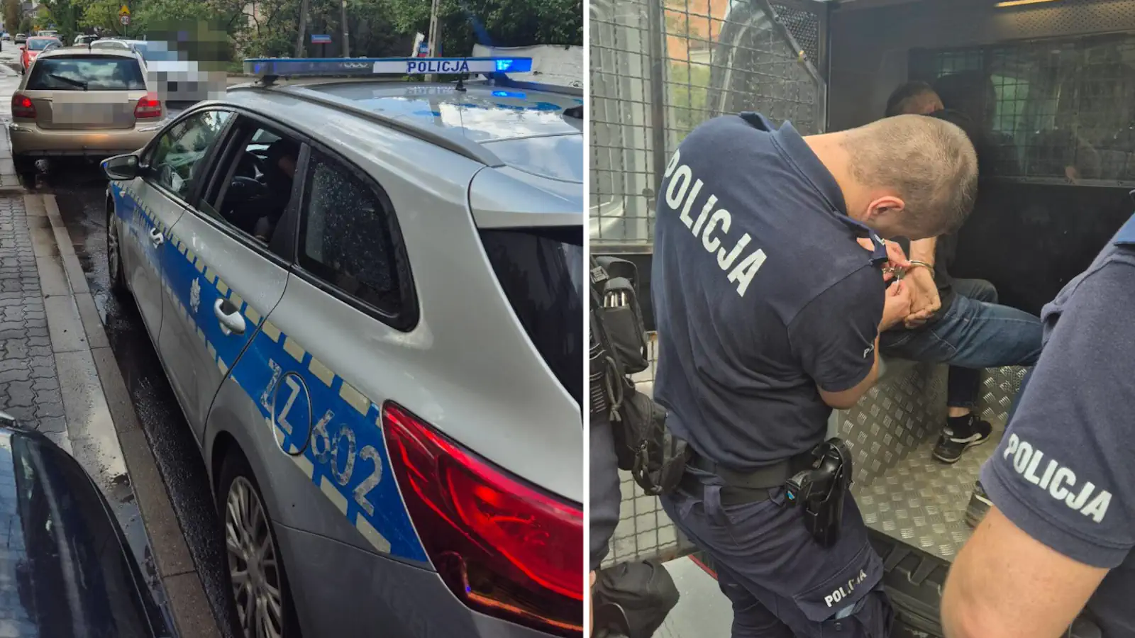 Uciekał Jaguarem przez trzy dzielnice, staranował radiowóz i porzucił auto. Policyjny pościg ulicami Warszawy