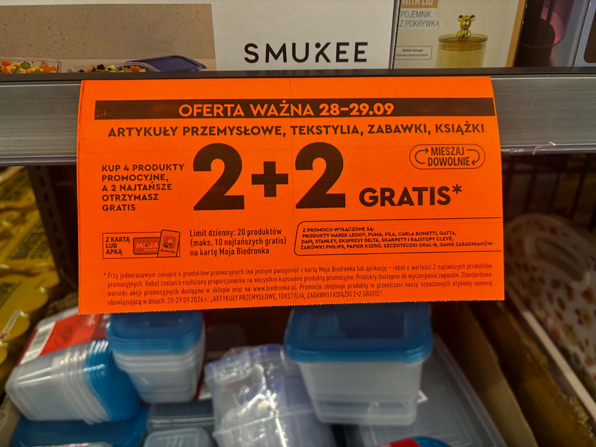 Gigantyczna promocja w Biedronce. Bierzesz cztery produkty, a za dwa nie płacisz. Tylko przez dwa dni