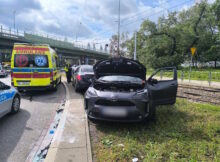 wypadek na rondzie Starzyńskiego Fot. Warszawska Grupa Luka&Maro
