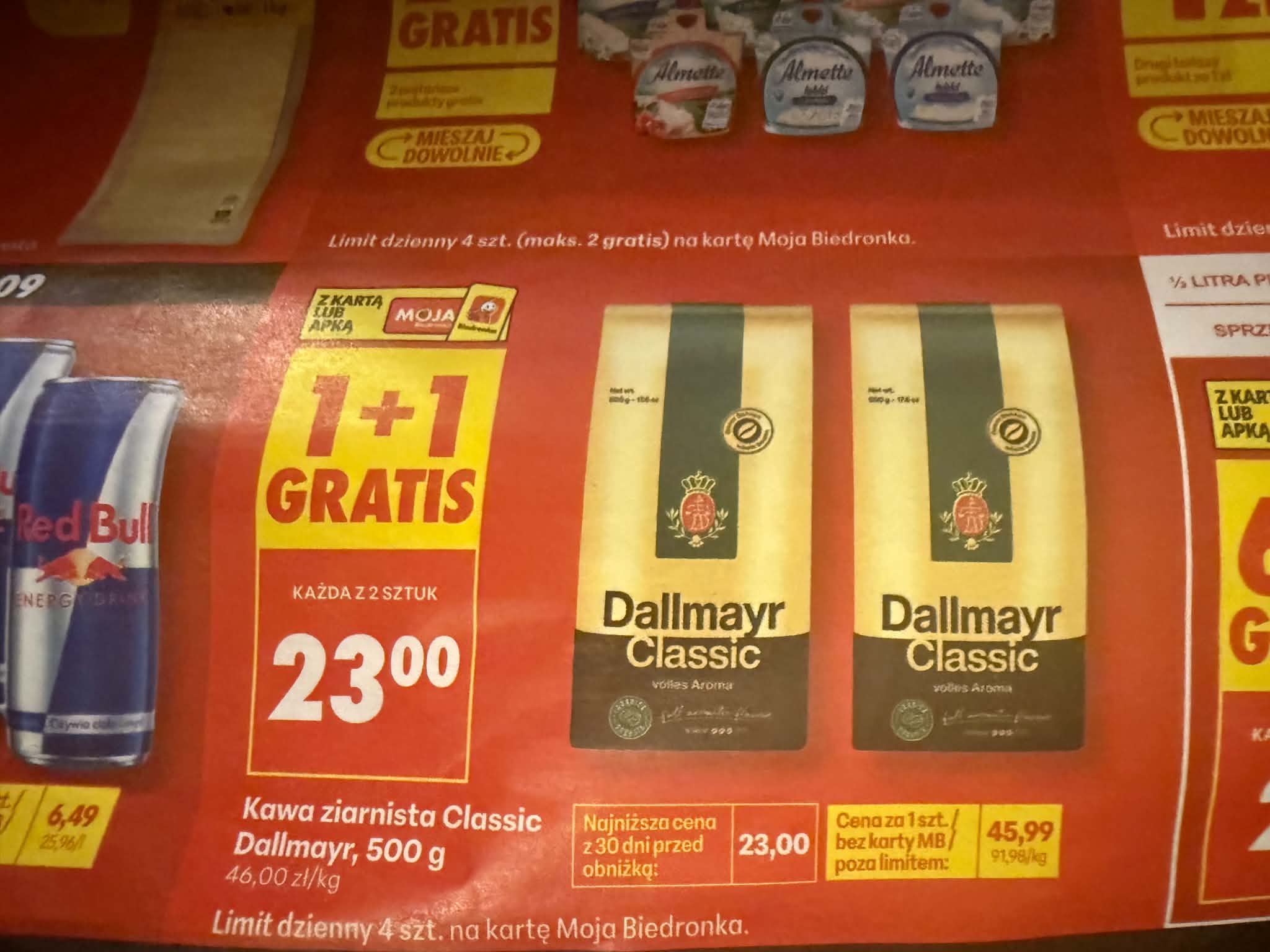 Biedronka rozdaje drugą paczkę kawy za darmo. Kilogram znanej marki za 46 zł, ale czas gwałtownie ucieka